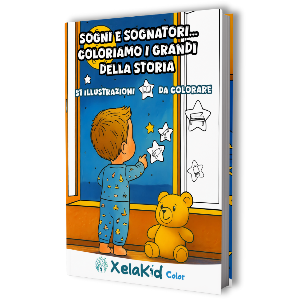 Copertina del libro che mostra contenuti coinvolgenti per bambini